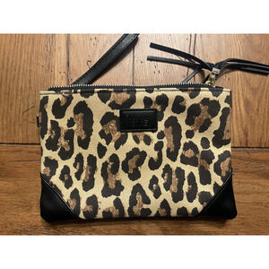 Leopard Print Funky Monkey Make Up Bag/ Wristlet